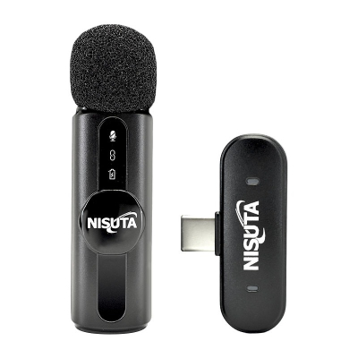 Microfono Nisuta Corbatero Inalambrico Nsmicw1 C/Receptor Usb C