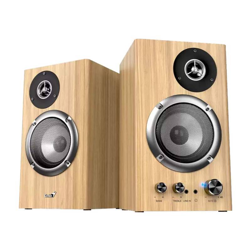 Parlante Genius Sp-Hf1812 Bt Pine Wood