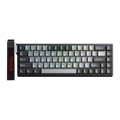 Teclado Aula Win68He Pro Magnetico Degrade Gris 