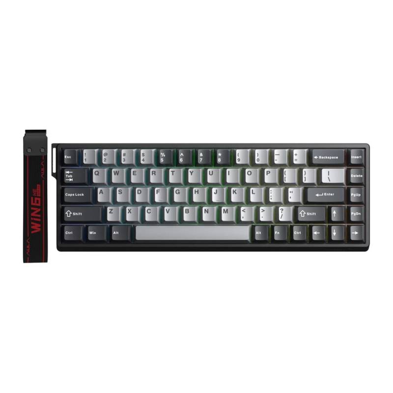 Teclado Aula Win68He Pro Magnetico Degrade Gris