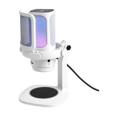 Microfono Raptor Vox Rgb Usb P/Streaming White
