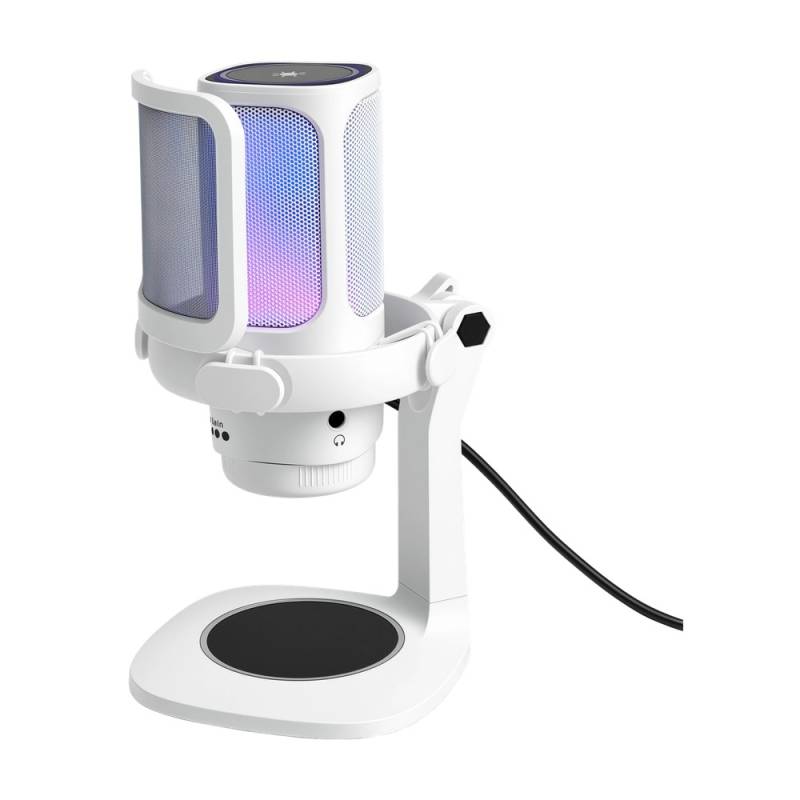 Microfono Raptor Vox Rgb Usb P/Streaming White