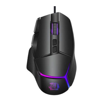 Mouse Raptor Storm Grip 9 Botones 8000 Dpi Retroiluminado