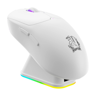 Mouse Raptor Storm Grip Rgb 4 Botones White