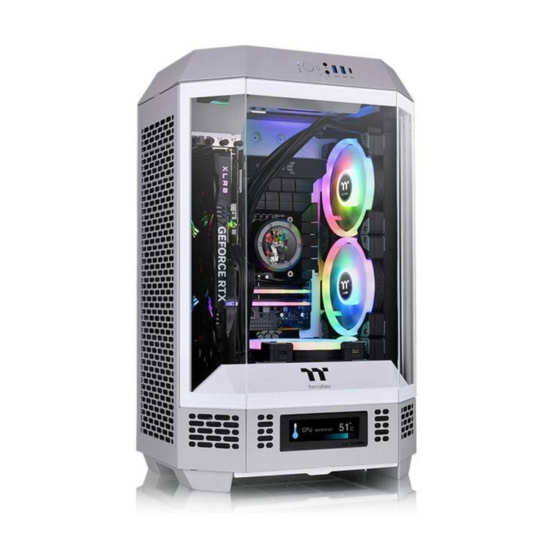 Gabinete Thermaltake The Tower 300 Limestone Grey/White