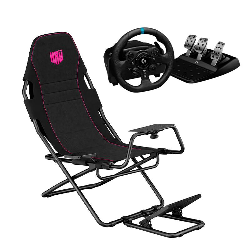 Simulador Logitech G923 Volante Con Pedales Y Base Kru