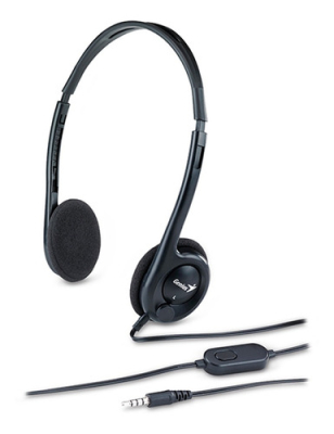Outlet Auricular Genius Hs-M200C Black Con Micrófono