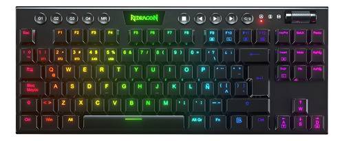 Teclado Redragon K621 Rgb Sp Rd Horus Tkl Wireless Switch Red