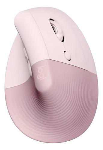 Mouse Ergonómico Logitech Lift Inalámbrico Rosa