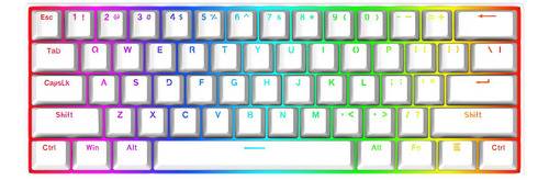 Teclado Redragon K630 Dragonborn White Switch Brown Español