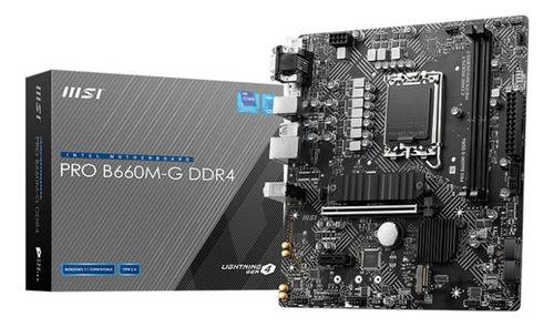 Mother B660M-G Pro Msi Ddr4