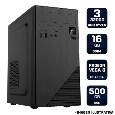 Pc Armada Amd Ryzen 3 3200G 16Gb Ram 500G Ssd