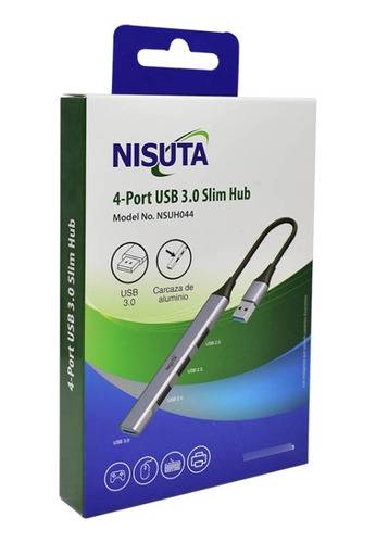 Hub Nisuta Usb 3.0 (4 Puertos) Nsuh044 Usb