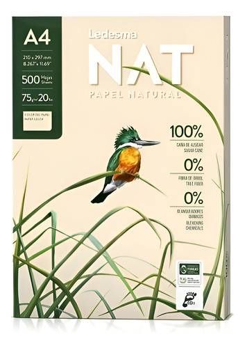 Resma A4 Ledesma Nat 75Gr