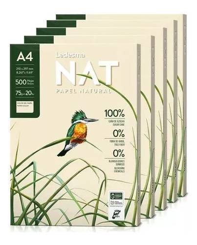 Combo Resma A4 Ledesma Nat 75Gr  (X5 Resmas)