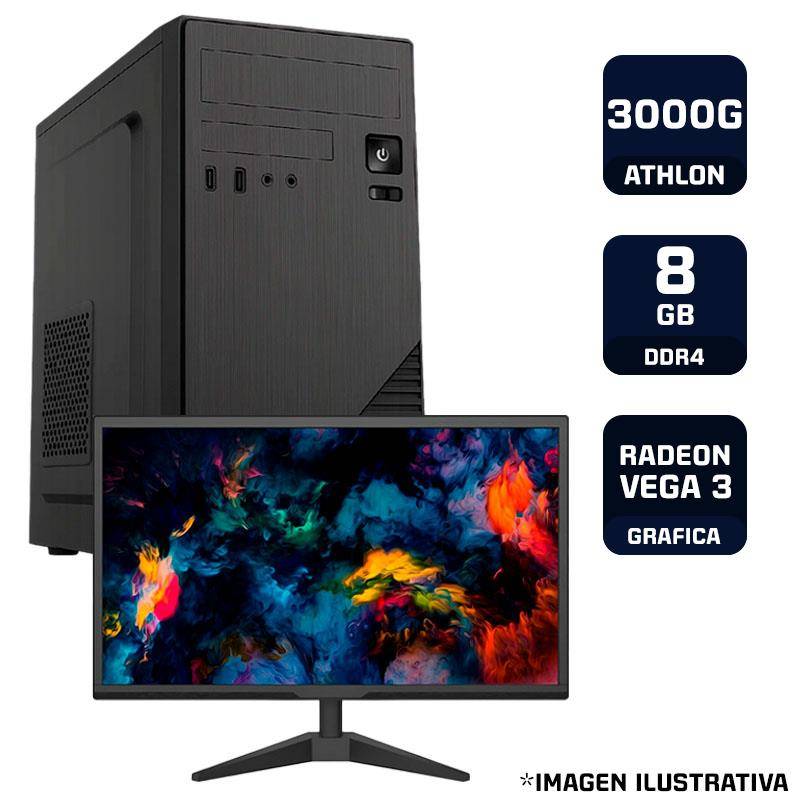 Pc Armada Con Monitor Amd Athlon 3000G 8Gb Ram 240G Ssd