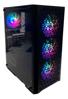 Gabinete Merx Ck-200 Cobra King 4 Cooler Black