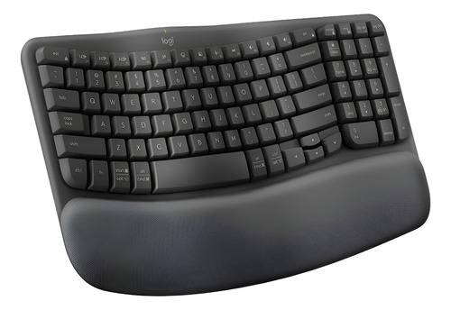 Teclado Logitech Wave Keys Ergo Inalambrico Negro Sp