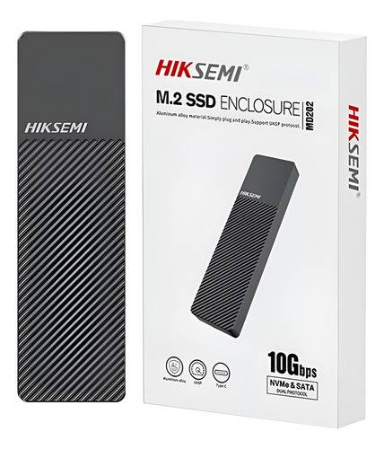 Adaptador Carry Disk Hiksemi M.2 Sata/M.2 Nvme Usb 3.2 Tipo C