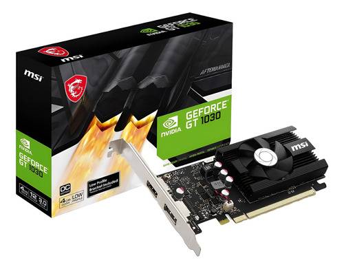 Vga Msi Gt 1030 4Gb Oc Gddr4 Low Profile Nvidia