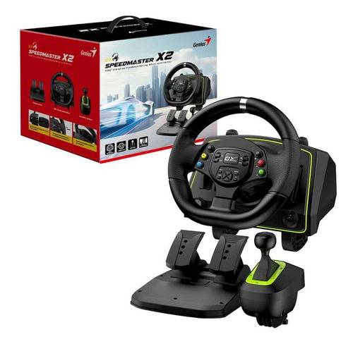 Volante Genius C/Pedalera Speedmaster X2 Pc/Ps3/Ps4/Xbox