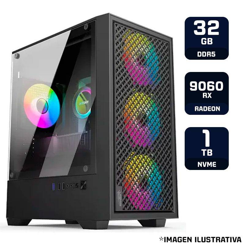 Pc Gamer Amd Ryzen 5 9600 Radeon Rx 9060 Xt 32Gb Ddr5 Ssd 1Tb
