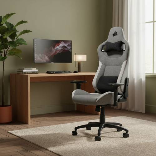 Silla Gamer Corsair T3 Rush White/Grey