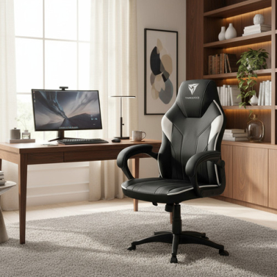 Silla Gamer Aerocool Thunderx3 Ec1 Black White