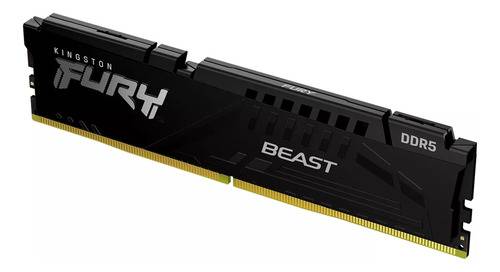 Memoria Ddr5 32Gb 6000Mhz Kingston Fury Beast Cl36 Black