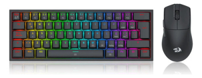 Kit Redragon Teclado Y Mouse K617Rgb Sp+M724 Negro S143