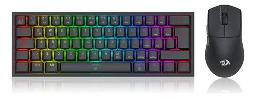Kit Redragon Teclado Y Mouse K617Rgb Sp+M724 Negro S143