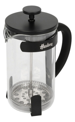 Cafetera Hudson Francesa Vidrio Negra 800Ml