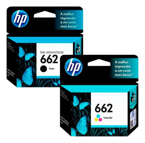 Combo Producto Cartucho Hp 662 Negro + Tricolor