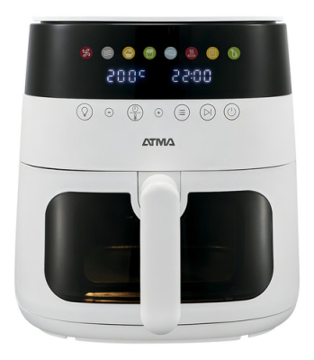Freidora De Aire Atma Digital 8L 1750W Blanca Con Visor