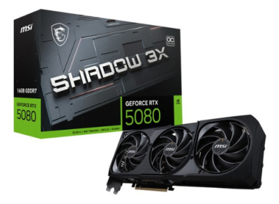 Vga Msi Rtx 5080 Shadow 3X 16Gb Oc Gddr7 Nvidia