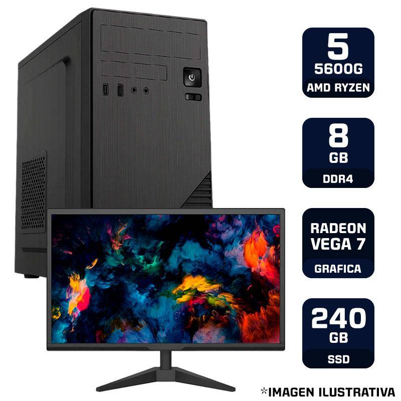 Pc Armada Completa Amd Ryzen 5 5600G 8G Ram 240Gb Ssd