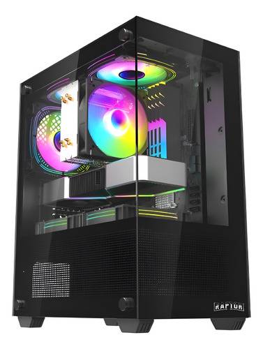 Gabinete Raptor Nova Prime Tg Mid-Tower X2 Fan Rgb