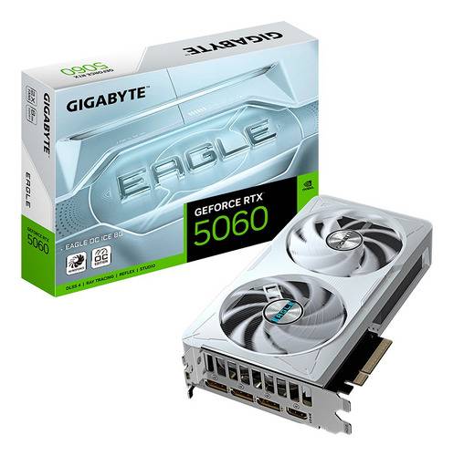 Placa De Video Gigabyte Geforce Rtx 5060 Eagle Oc Ice 8Gb Gddr7