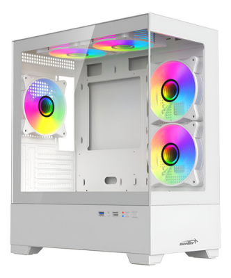 Gabinete Sentey H30 Lateral/Frente Transparente Argb White