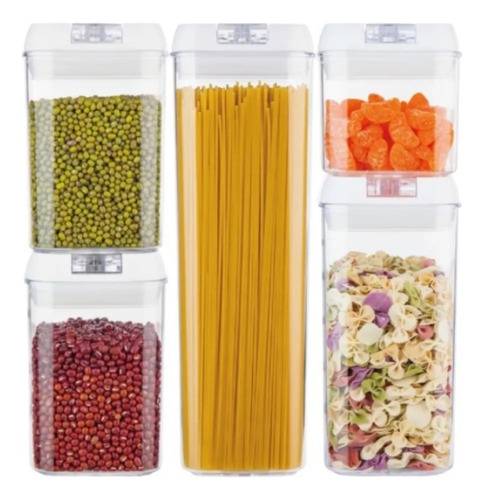 Frasco Hudson Hermetico Plastico Set X5