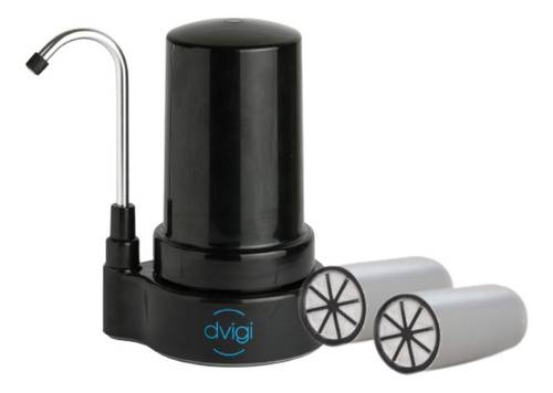 Combo Producto Purificador De Agua Dvigi Compact Negro + 2 Repuestos