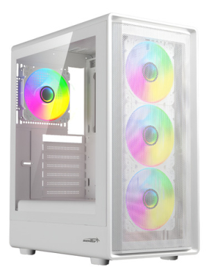 Gabinete Sentey M40 Vidrio Templado 4 Fan Argb White