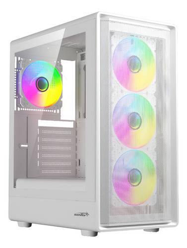 Gabinete Sentey M40 Vidrio Templado 4 Fan Argb White