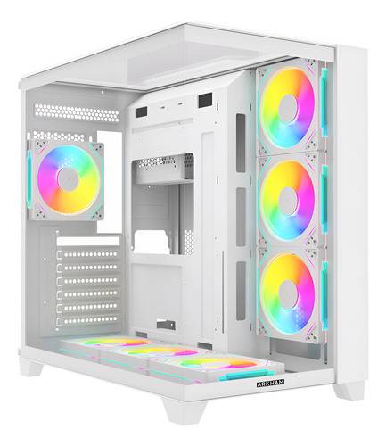 Gabinete Arkham Minor White 7 Fan Argb Atx