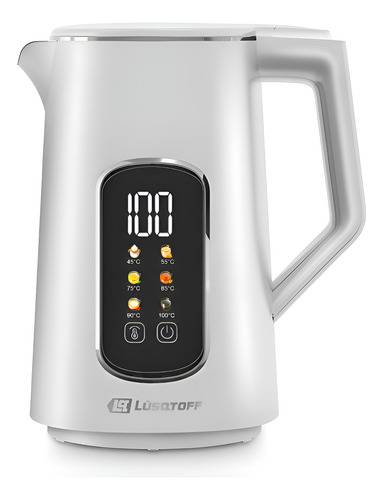 Pava Electrica Lusqtoff C/Control Digital 1.7L White