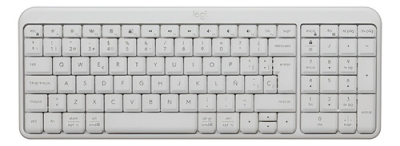 Teclado Logitech Bluetooth K250 Pebble White