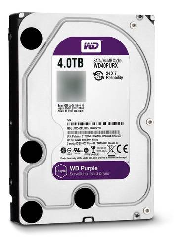Disco Rigido 4Tb Purple  Wd Sata Iii Surveillance
