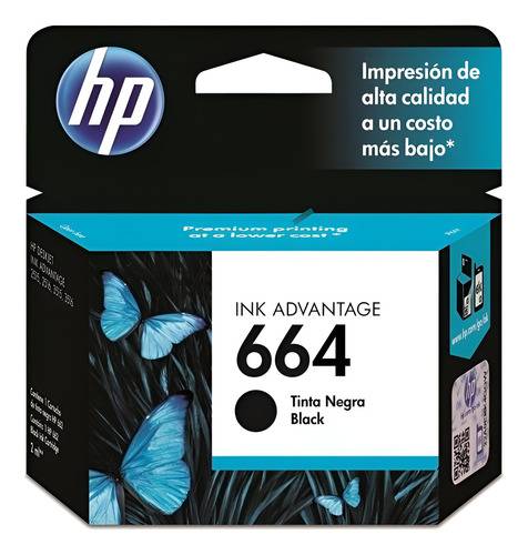 Cartucho Hp 664 Negro