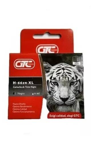 Cartucho Gtc Hp 662 Xl Negro