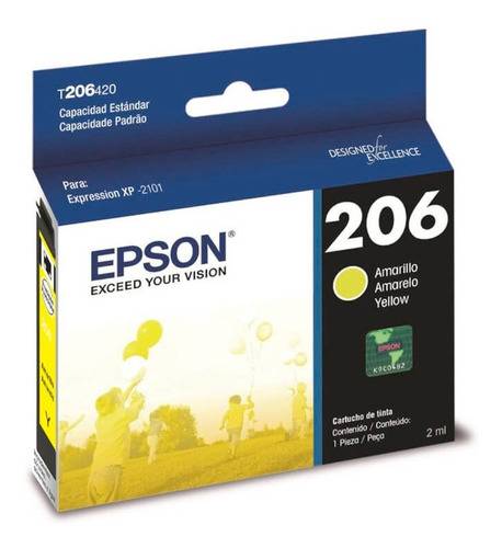 Cartucho Epson 206 Amarillo